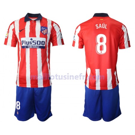 Maillot de Foot Atlético Madrid Saul Niguez 8 Domicile 2020-21 - Enfant